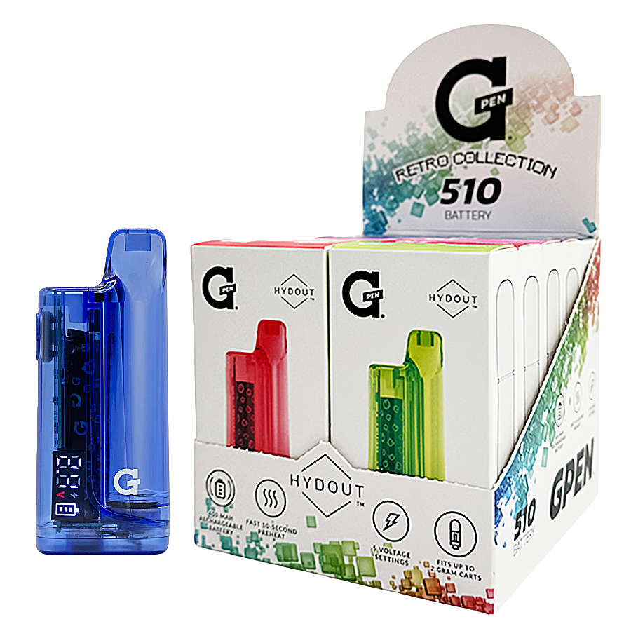 GPen 510 HYDOUT Retro Collection Variable Voltage Battery | 10 Count Display product image